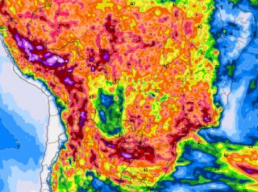 RS ainda recebe fortes acumulados de chuvas nos próximos dias; MT tem volumes irregulares